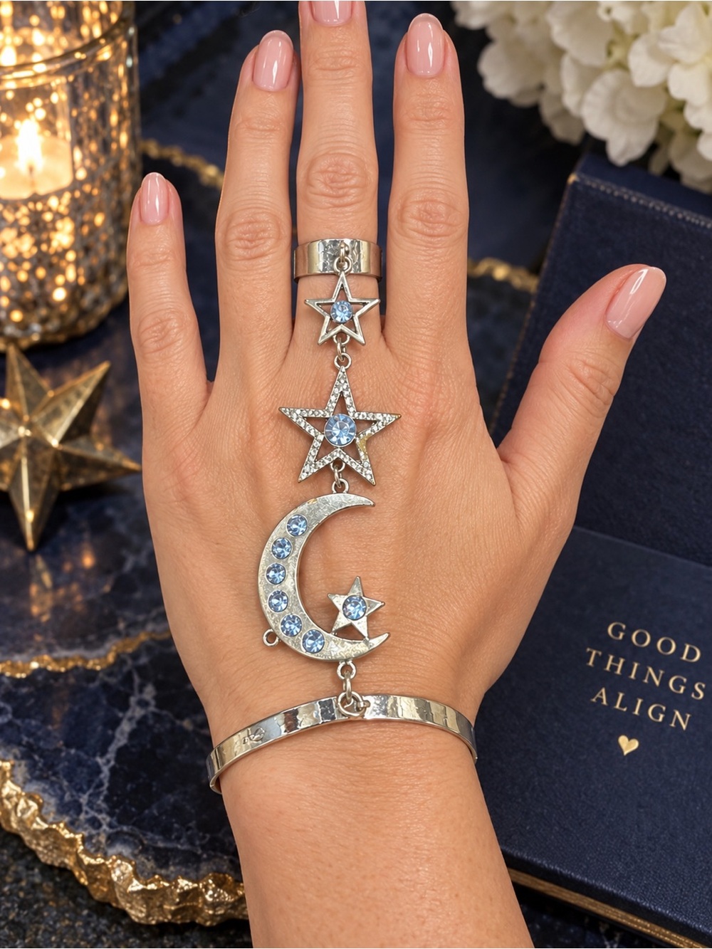 Fashion Bracelet Blue Stones